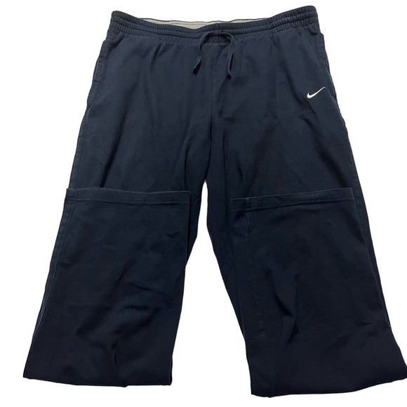 Nike Men’s XL Navy Blue Drawstring Sweatpants Joggers With Back Pocket - Picture 1 of 3